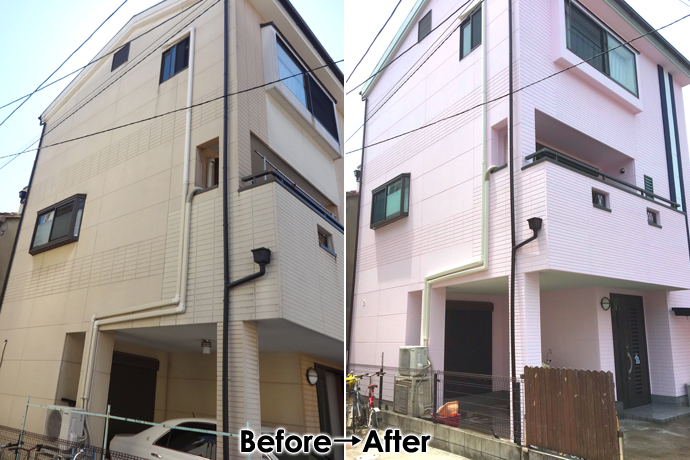 外壁塗装BeforeAfter001